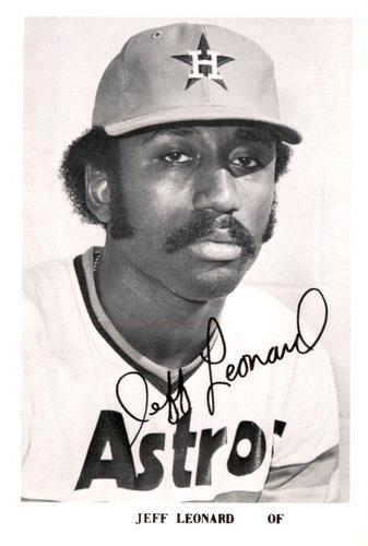 1979 Houston Astros Photocards #NNO Jeff Leonard Front
