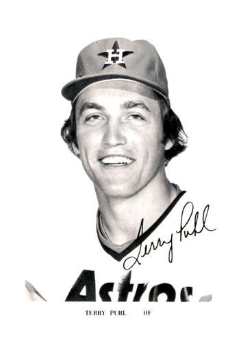 1979 Houston Astros Photocards #NNO Terry Puhl Front