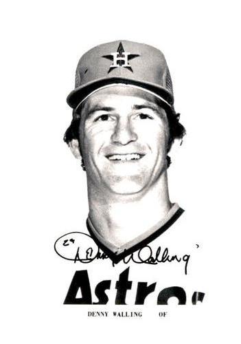 1979 Houston Astros Photocards #NNO Denny Walling Front