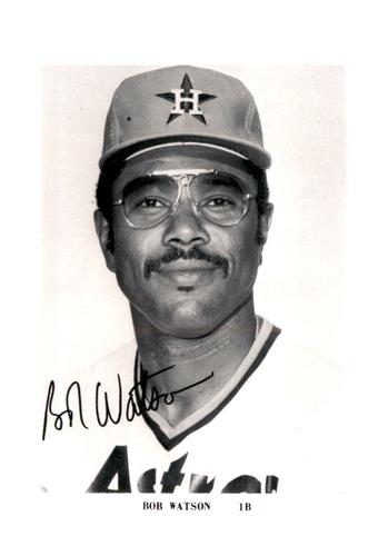 1979 Houston Astros Photocards #NNO Bob Watson Front