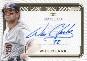 2023 Topps Definitive - Definitive Autograph Collection #DCA-WC Will Clark Front