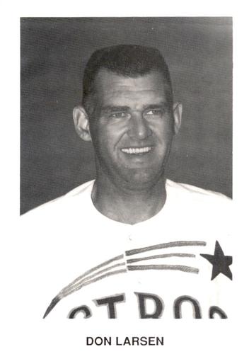 1987 Koppa 1965 Houston Astros Commemorative Photocards #NNO Don Larsen Front