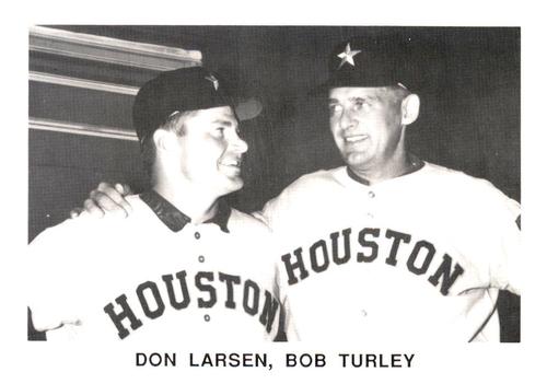 1987 Koppa 1965 Houston Astros Commemorative Photocards #NNO Bob Turley / Don Larsen Front