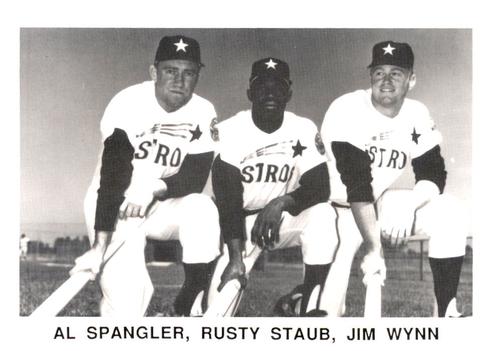 1987 Koppa 1965 Houston Astros Commemorative Photocards #NNO Al Spangler / Jim Wynn / Rusty Staub Front