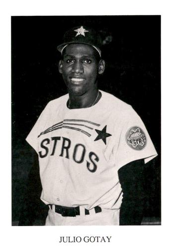 1987 Koppa Houston Astros Shooting Star Era Commemorative Photocards Series 2 #NNO Julio Gotay Front