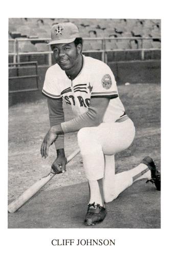 1987 Koppa Houston Astros Shooting Star Era Commemorative Photocards Series 2 #NNO Cliff Johnson Front