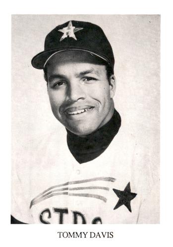 1987 Koppa Houston Astros Shooting Star Era Commemorative Photocards Series 3 #NNO Tommy Davis Front