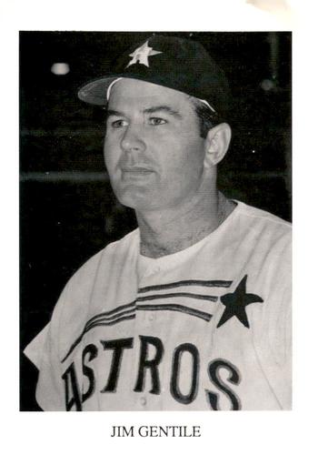 1987 Koppa Houston Astros Shooting Star Era Commemorative Photocards Series 3 #NNO Jim Gentile Front