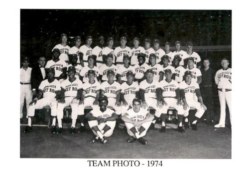 1987 Koppa Houston Astros Shooting Star Era Commemorative Photocards Series 3 #NNO 1974 Team Photo Front