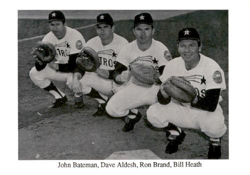 1987 Koppa Houston Astros Shooting Star Era Commemorative Photocards Series 3 #NNO John Bateman / Dave Adlesh / Ron Brand / Bill Heath Front