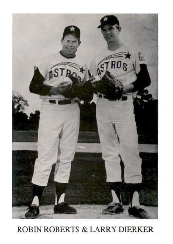 1987 Koppa Houston Astros Shooting Star Era Commemorative Photocards Series 3 #NNO Robin Roberts / Larry Dierker Front