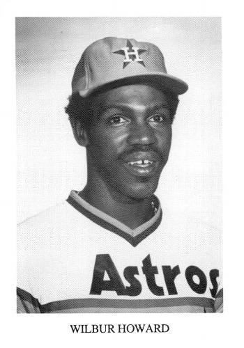 1987 Koppa Houston Astros Rainbow Jersey Orange Cap Era Commemorative Photocards Series 1 #NNO Wilbur Howard Front