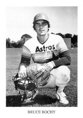 1987 Koppa Houston Astros Rainbow Jersey Orange Cap Era Commemorative Photocards Series 2 #NNO Bruce Bochy Front