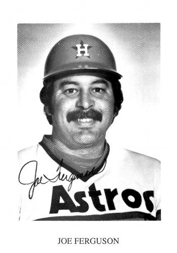 1987 Koppa Houston Astros Rainbow Jersey Orange Cap Era Commemorative Photocards Series 2 #NNO Joe Ferguson Front