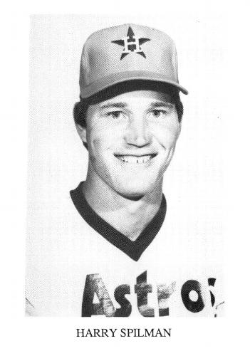 1987 Koppa Houston Astros Rainbow Jersey Orange Cap Era Commemorative Photocards Series 2 #NNO Harry Spilman Front
