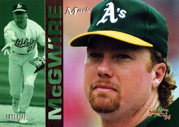 1994 Select #57 Mark McGwire Front