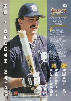 1994 Select #225 Brian Harper Back
