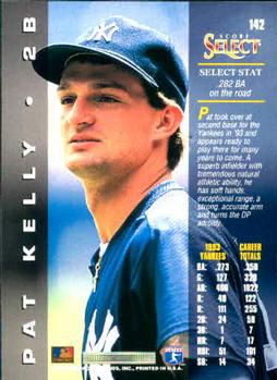 1994 Select #142 Pat Kelly Back