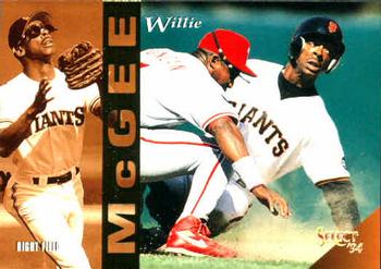 1994 Select #221 Willie McGee Front