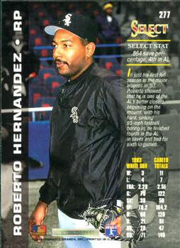 1994 Select #277 Roberto Hernandez Back
