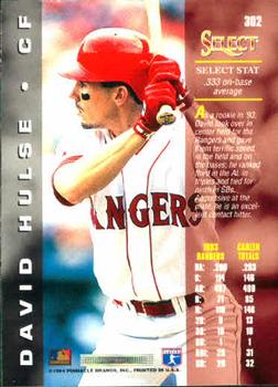 1994 Select #302 David Hulse Back
