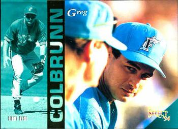 1994 Select #387 Greg Colbrunn Front
