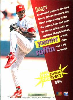 1994 Select #394 Johnny Ruffin Back
