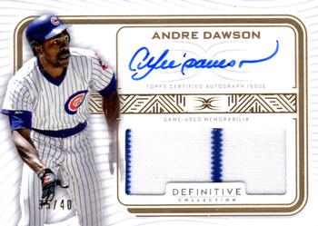 2023 Topps Definitive - Definitive Autograph Relic Collection #DARC-AD Andre Dawson Front