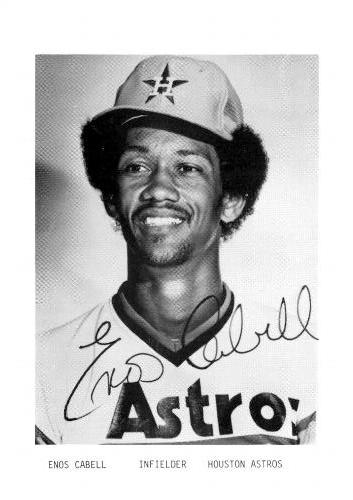 1978 Houston Astros Photocards #NNO Enos Cabell Front