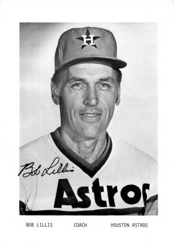 1978 Houston Astros Photocards #NNO Bob Lillis Front