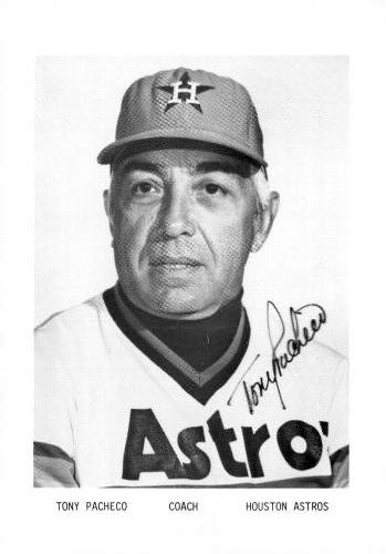 1978 Houston Astros Photocards #NNO Tony Pacheco Front