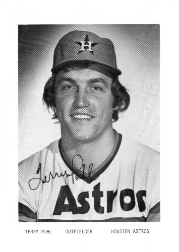 1978 Houston Astros Photocards #NNO Terry Puhl Front
