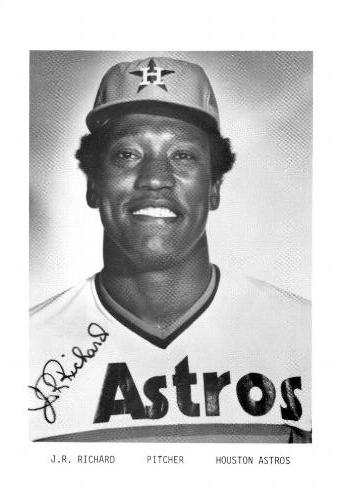 1978 Houston Astros Photocards #NNO J.R. Richard Front