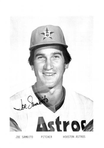 1978 Houston Astros Photocards #NNO Joe Sambito Front