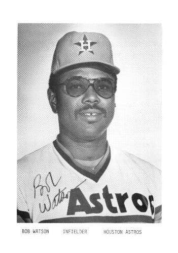 1978 Houston Astros Photocards #NNO Bob Watson Front