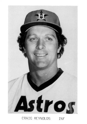 1981 Houston Astros Photocards #NNO Craig Reynolds Front