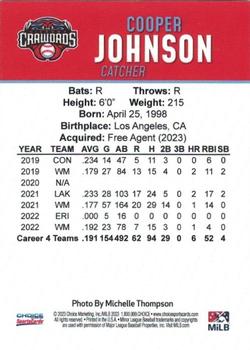 2023 Choice Hickory Crawdads (Series Two) #NNO Cooper Johnson Back