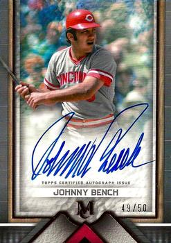2023 Topps Museum Collection - Archival Autographs Copper #AA-JB Johnny Bench Front