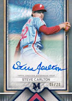 2023 Topps Museum Collection - Archival Autographs Sapphire #AA-SC Steve Carlton Front