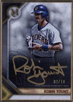 2023 Topps Museum Collection - Museum Framed Autographs Gold Frame #MFA-RY Robin Yount Front