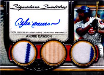 2023 Topps Museum Collection - Single-Player Signature Swatches Triple Relic Autographs #SWTRA-AD Andre Dawson Front