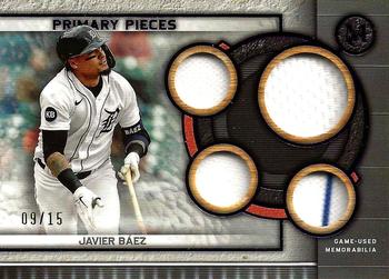 2023 Topps Museum Collection - Single-Player Primary Pieces Quad Relics Amethyst #SPPPQR-JB Javier Báez Front