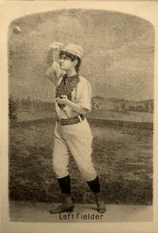 1880 Girl Series Baseball Comics (H804-41) #NNO Left Fielder Front
