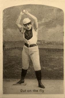 1880 Girl Series Baseball Comics (H804-41) #NNO Out on the fly Front