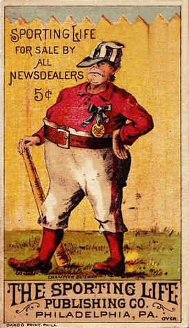 1880 Sporting Life Baseball Comics (H804-8C) #NNO Champion Batsman Front