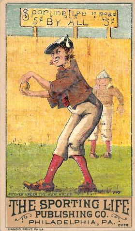 1880 Sporting Life Baseball Comics (H804-8C) #NNO Pitcher Under The New Rules Front