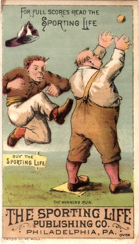 1880 Sporting Life Baseball Comics (H804-8C) #NNO The Winning Run Front