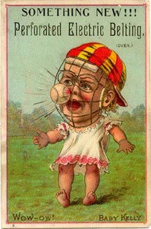 1889 Tobin Lithographs Baby Talk Series Baseball Comics (H804-1B) #NNO Wow-ow!  Baby Kelly. Front