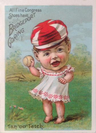 1889 Tobin Lithographs Baby Talk Series Baseball Comics (H804-1C) #NNO Tan 
