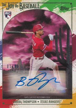 2023 Topps x Bob Ross: The Joy of Baseball - Autographs Paint Splatter #33B Bubba Thompson Front